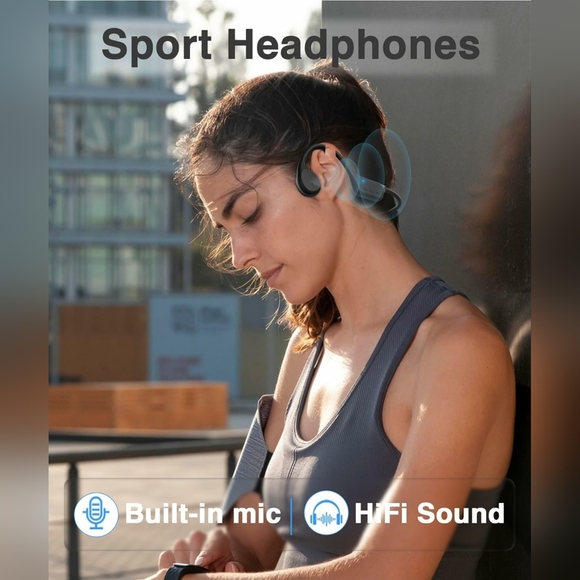 Hamuti Open Ear Bone Conduction Headphone - Picture 1 of 6